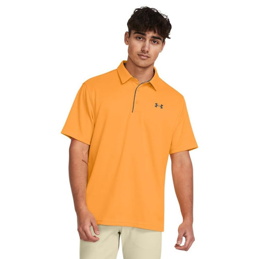 Under Armour Men's Tech Golf Polo, (803) Nova Orange / / Pitch Gray, 4X-Large Tall