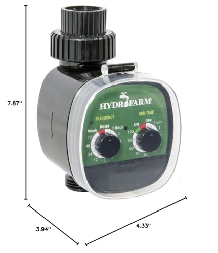 Hydrofarm HGWT Electronic Water Timer, Black and Green