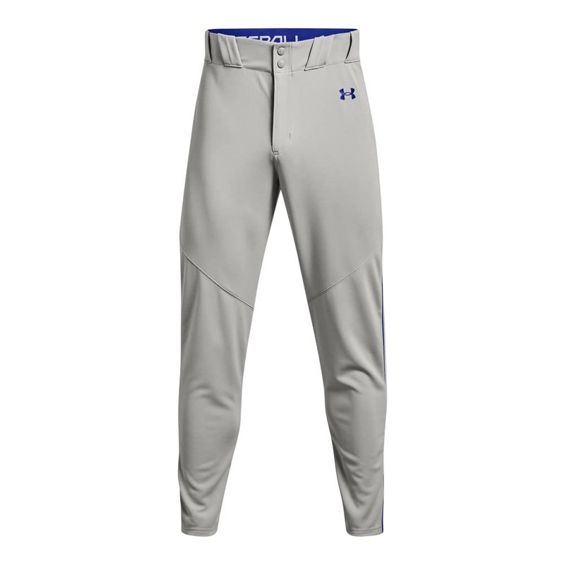 Under Armour Men's Utility Baseball Straight Leg Pant Pipe 22, (081) Baseball Gray/Royal/Royal, 3X-Large