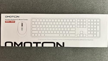 OMOTON Wireless Bluetooth Keyboard Mouse Rechargeable for Mac OS, Wireless Keyboard and mouse Set for MacBook Air/MacBook Pro/iMac, Multi-Device Ultra Slim, Quiet Typing, QWERTY UK Layout, Gray
