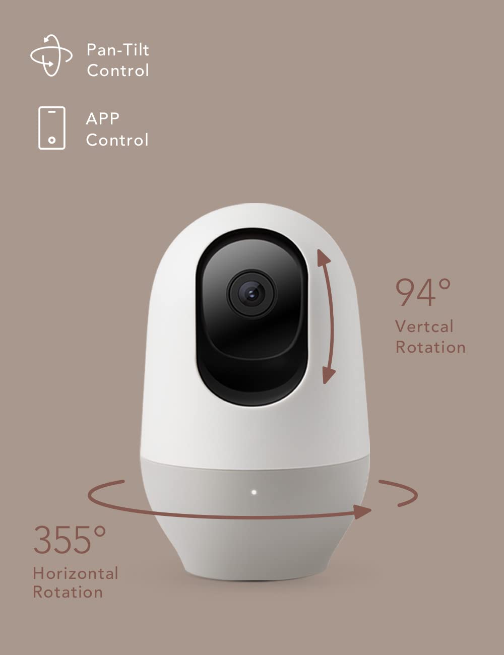nooie Baby Monitor WiFi Baby Monitor with Camera 360-degree Baby Camera with 2K Night Vision Video Baby Monitor Camera, AI Motion Tracking Sounds and Motion Detection, Works with Alexa, SD Card/Cloud