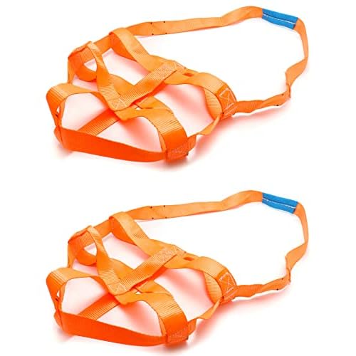 QWORK Bucket Sling for 5 Gallon Bucket, 2 Pack Drum Handling Sling with Belly Bands, 200Lbs Load Capacity