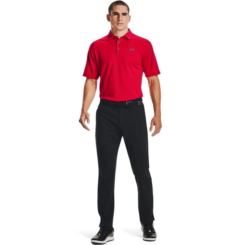 Under Armour Men's Tech Golf Polo , Red (600)/Graphite, X-Large