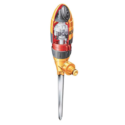 HOZELOCK - Sprinkler Rotating Plus 314 m² : Large-area Spray Sprinkler (ø 20m), Ultra Even Coverage thanks to Hydraulic Motor, 5 Jets, 360° Adjustable Watering Direction [2332P0000]