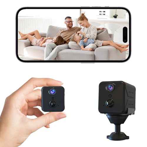javiscam 2025 Upgraded Hidden Spy Camera,4K HD Mini Cam for Home with Night Vision,100 Days Long Battery Life, Motion Detection,Remote Viewing,Wireless Camera for Pet/Baby/Nanny Surveillance