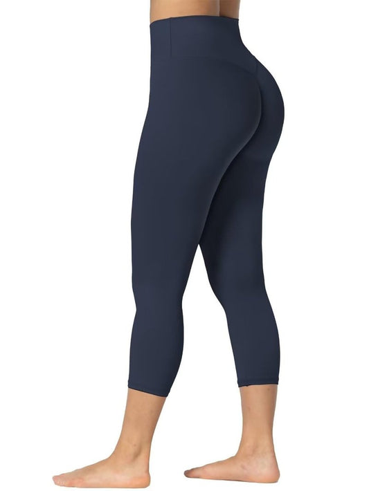Sunzel Sunzfly Invisible Butt Scrunch Workout Leggings for Women, Butt Lifting High Waisted Gym Yoga Pants with Tummy Control 25" Beige Medium