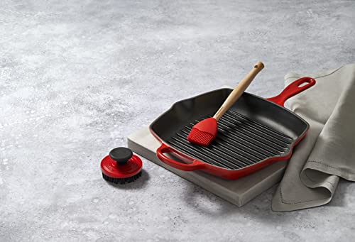 Le Creuset Grill Brush, Plastic, Cerise, 93010200060000