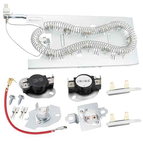Dryer Heating Element Kit Fit for Maytag Epic z Bravos MED5630HC1 MED5630HC2 MED5630HW1 MED5630HW0 MED5630HW2 MED3500FW1 MED5630HC0 MED5500FW2 MED5500FW1 MEDC700VW0 MED5500FC1 MED5500FC2