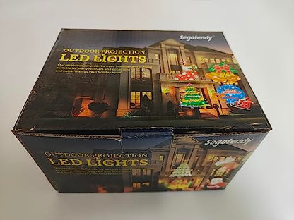 Segotendy Halloween Projector Lights Outdoor, Year Round 10 Theme 16 Slides, Waterproof Christmas Projector Lights with Remote Control Timer for Valentine Easter Birthday Party Halloween Decorations