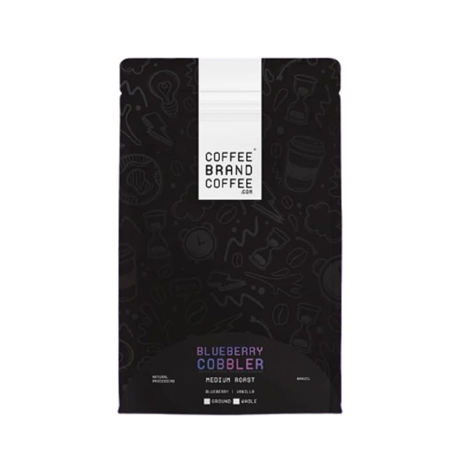 Blueberry Cobbler Coffee Brand Coffee Flavored with Intense Flavored of Blueberries | Spices and a Rich | Specialty Arabica Coffee | Rich and Smooth Taste | 12 Oz