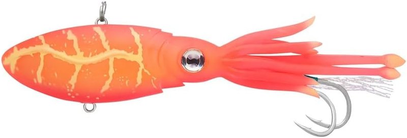 Nomad Design Squidtrex Vibrating Fishing Lure - TPE Soft Plastic Bait for Saltwater Fishing | Strong BKK Assist Hooks