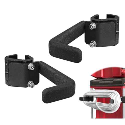 Extension Cord Holder Compatible with Milwaukee Packout Toolbox, Cord Storage Organizer, Space-Saving Corner Rail Clips for Packout System