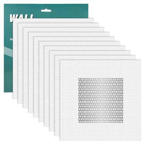 10pcs Drywall Patches, 4x4 Inch Self Adhesive Wall Hole Repair Patches Dry Wall Patch Repair Kit Screen Patch Repair Kit for Broken Walls Repairing or Ceiling Filler
