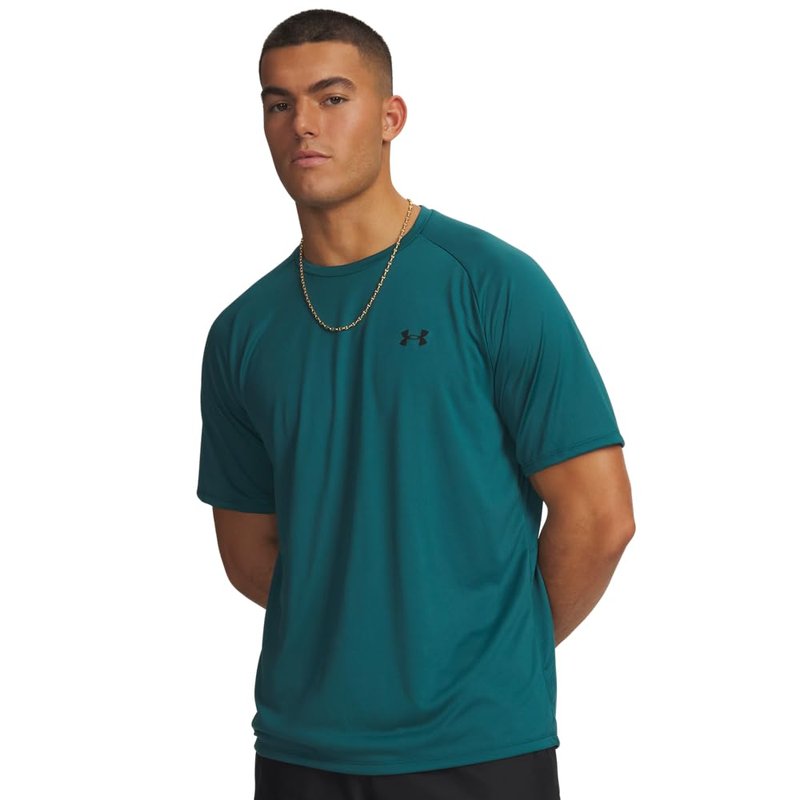 Under Armour Men's Tech 2.0 Short-Sleeve T-Shirt, (338) Rack Green / / Black, Small