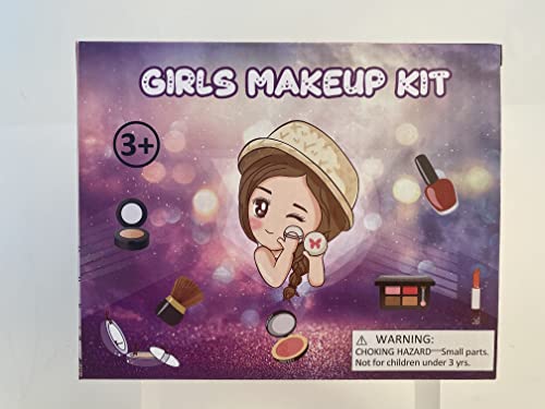 Flybay Kids Makeup Sets for Girls, Children’s Washable Makeup Kit Girl Toys, Pretend Play Girls Make Up Set with Realistic Tools Christmas Birthday Gifts for Girl Ages 4-9