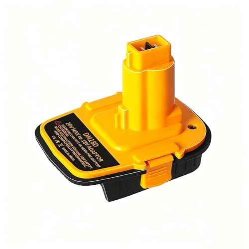 Battery Adapter DM18D with USB,Compatible with Dewalt 18V Tools.Convert for DeWalt 20V & for Milwaukee M18 Lithium Battery to NiCad & NiMh Battery Tools