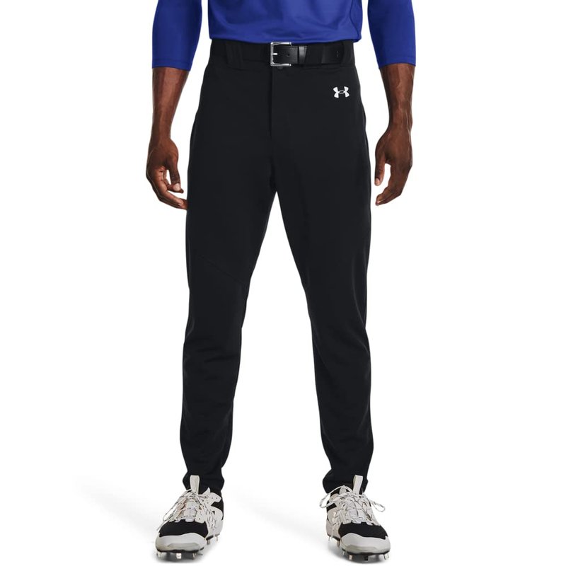 Under Armour Men's Utility Baseball Pants 22, (001) Black / / White, Small