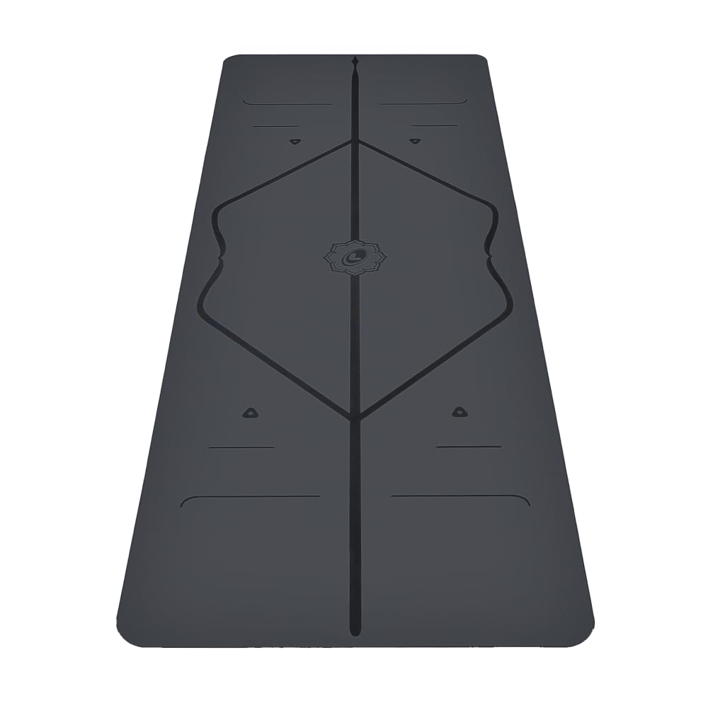Liforme Travel Yoga mat – Patented Alignment System, Warrior-Like Grip, Non-Slip, Eco-Friendly, Ultra-Lightweight and Sweat Resistant, Made with Natural Rubber
