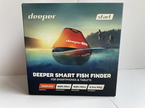 Deeper Start Fish Finder - Portable and Depth Finder for Recreational Fishing from Dock, Shore, Bank or Kayak | Castable Deeper Smart Sonar with Free User Friendly App