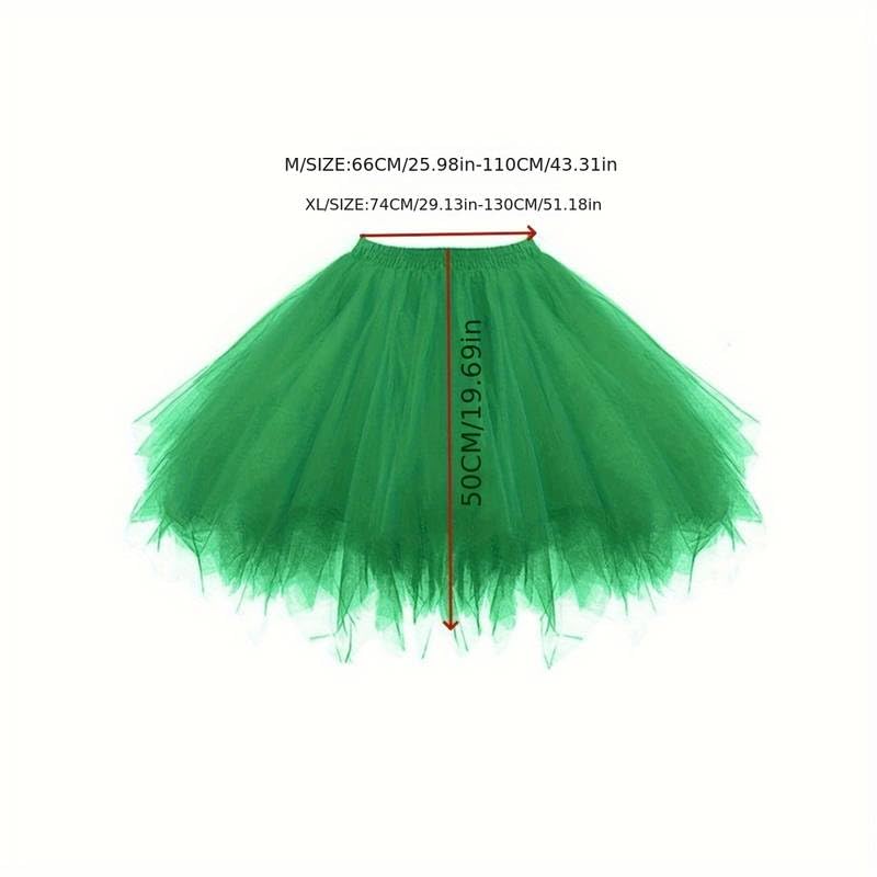 Boolavard Adult Women 80's Tutu Skirt Layered Tulle Petticoat Halloween Tutu (US, Alpha, XX-Large, 3X-Large, Regular, Regular, Orange)