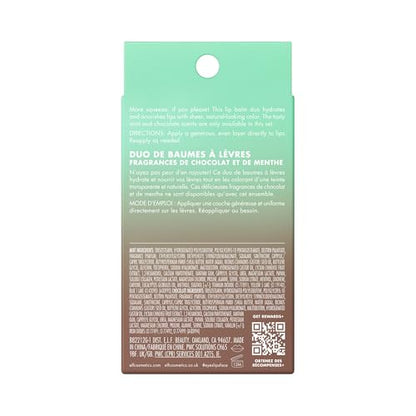 e.l.f. Squeeze Me More Lip Balm Duo, Moisturizing Balm For A Sheer Tint Of Color, Made With Hyaluronic Acid, Vegan & Cruelty-Free, Cherry & Bubblegum