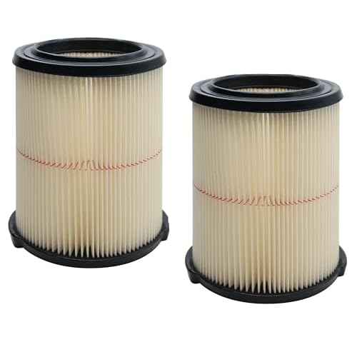 Replacement Filter for Craftsman CMXZVBE38754 9-38754 Red Stripe General Purpose Wet Dry Vac Filter for 5/6/8/12/16/32 Gallon shop vacuums 2Pack