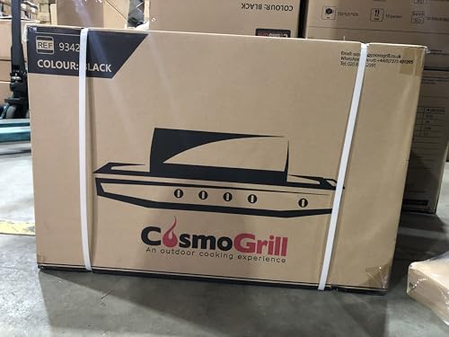 CosmoGrill Original 5 Gas Burner 4+1 Garden Grill, Steel Warming Rack, Side-Burner, Storage & Built-in Temperature Gauge for Home Garden Party Outdoor Cooking
