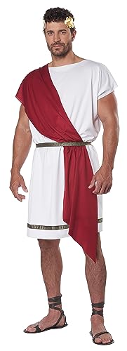 California Costumes, Adult Party Toga Costume Large/X-Large Multi, Red/Blue