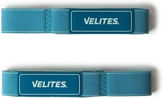 Velites Weightlifting Straps - Maximize Grip Strength | Blue Light Color