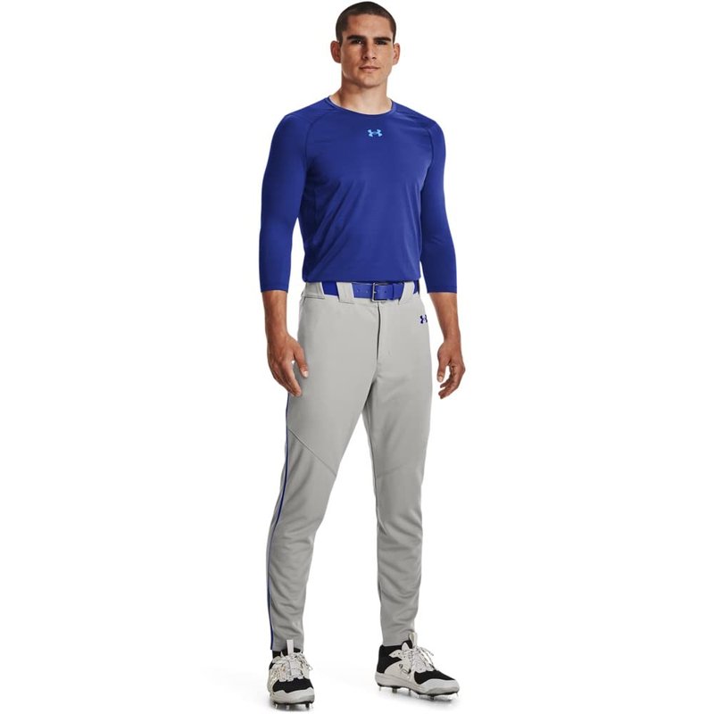 Under Armour Men's Utility Baseball Straight Leg Pant Pipe 22, (081) Baseball Gray/Royal/Royal, Medium
