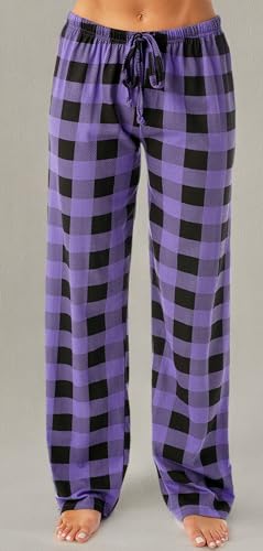 Just Love Women Buffalo Plaid Pajama Pants Sleepwear 6324-10195-PUR-S