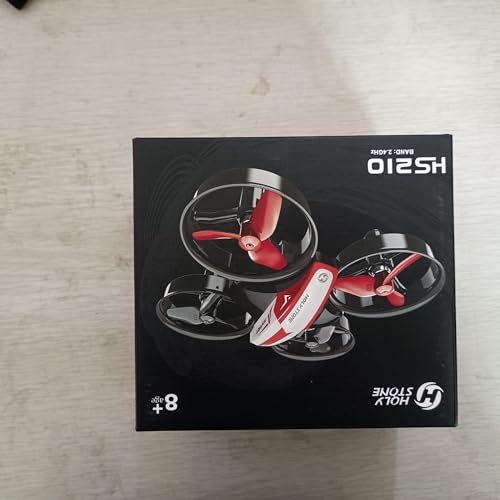 Holy Stone HS210 Kids Mini Drone for Beginners Adults, Indoor Outdoor RC Toy Quadcopter Plane for Boys Girls with Auto Hover, 3D Flip, 3 Batteries & Headless Mode, Great Toddler Gift, Red
