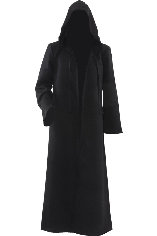 Men's Cosplay Cloak Robe Costume Halloween Tunic Hooded Uniform