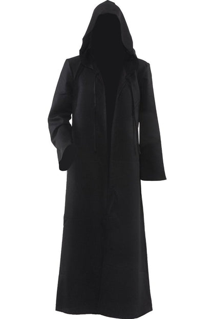 Joyshop Mens Halloween Witch Cosplay Robe Costume Adult Hooded Cloak Cape,Black,3XLarge