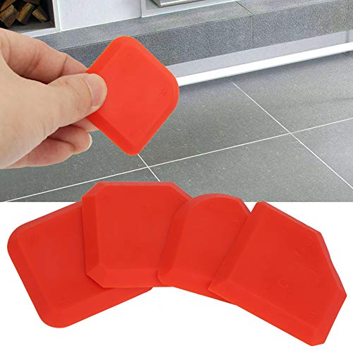 4pcs Set Silicone Sealant, Smoother Finisher Scraper Caulk Finishing Tool4pcs Set Remover Bathroom Blades DurableCleaner Caulking Tool Kit