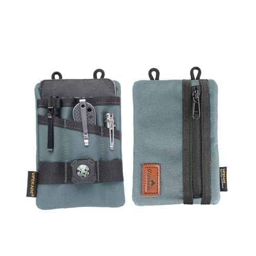 VIPERADE VE1 Pocket Organizer, EDC Pouch for Men, EDC Organizer Storage EDC Gears, Multitool Pocket Pouch Hold Your Flashlight/Pocket Knife, Pen, Notebook
