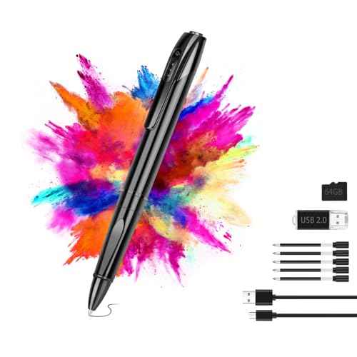 Multi-Function Camera Pen, 1080P HD Mini Camera with 64GB Card, Long Battery Life, USB Data Transfer, Includes 5 Refills