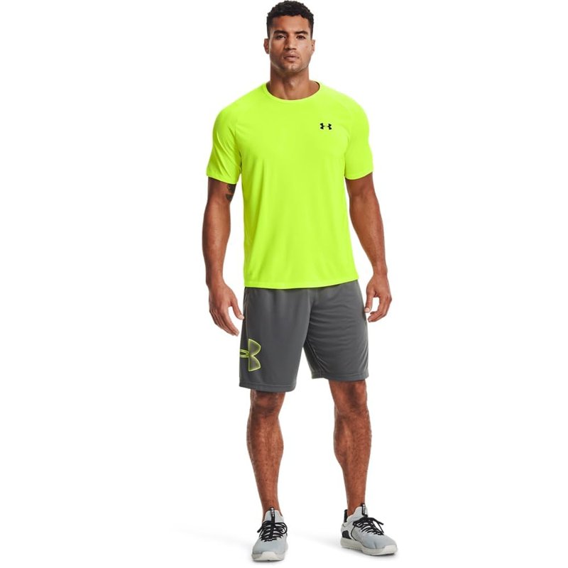 Under Armour Men's Tech 2.0 Short-Sleeve T-Shirt , High-Vis Yellow (731)/Black, Large