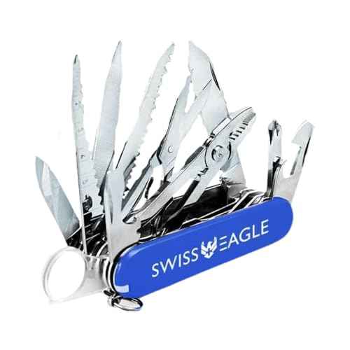 Swiss Eagle Premium Quality Knife Classic Multi Tool Pocket Knife for Men - 30 Tools in your Pocket - navaja suiza