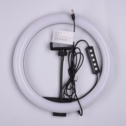 11.5'' Ring Light with Tripod Stand & Phone Holder Tall, GerTong LED Professional Selfie Circle Ringlight with Remote for Makeup YouTube, Floor/Desk USB Halo Lamp with 40 RGB Modes 13 Brightness