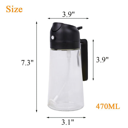 Olive Oil Sprayer for Cooking Oil Spritzer Mister for Air Fryer Canola Vinegar Vegetable Oil Portable Mini Bottle Kitchen Gadgets for BBQ/Pan/Salads/Baking (1 Pack)