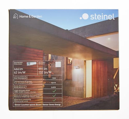 Steinel Outdoor Light L 800 SC Anthracite, LED Wall Lamp, 160° Motion Detector, Networkable, can be Operated via Bluetooth App