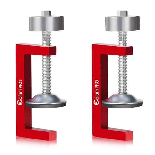 2PCS Small C-Clamps 2 Inch, C Clamp for Woodworking, Welding and Construction, Features a 8mm Nob for Fastening with Electric Drill, Couch Clamps for Sectionals