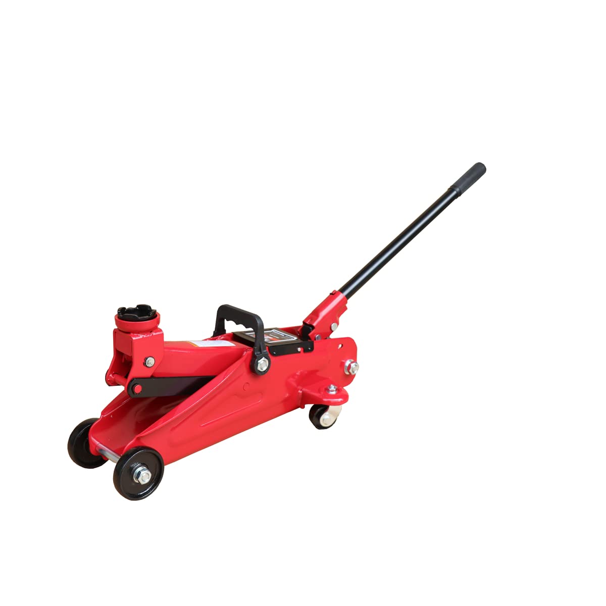 K Tool International 63103A 2 Ton Automotive Trolley Floor Jack for Garages, Repair Shops, and DIY, Portable, Compact, 4,000 lbs. Capacity, Hydraulic Lifting Range 5.125" - 13", Heavy Duty Steel, Red