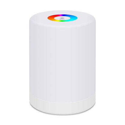 LED Night Light, Smart Bedside Table Lamp, Touch Control Dimmable USB Rechargable, Portable, Color Changing RGB for Kids, Bedroom, Camping (Warm White)