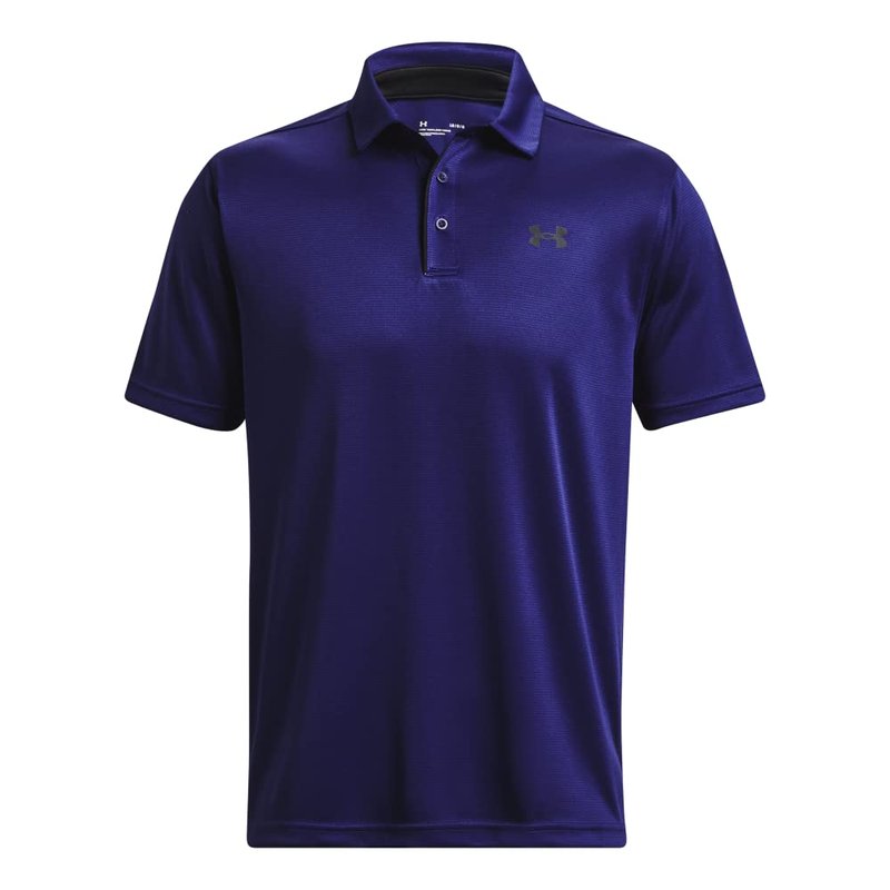 Under Armour Men's Tech Golf Polo, (468) Sonar Blue / / Black, Medium Tall