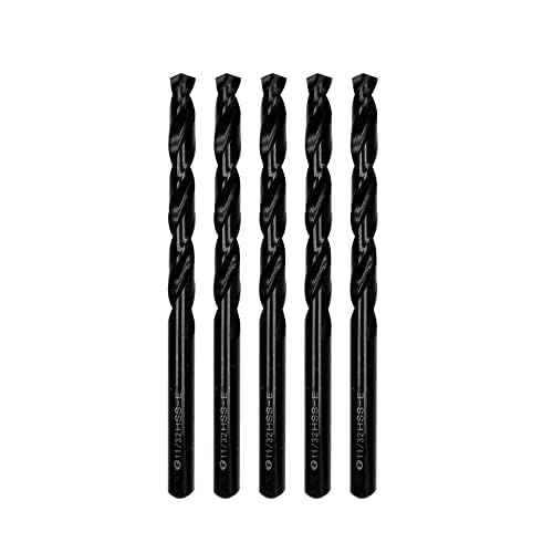 11/32 inch HSS M35 Cobalt Twist Drill Bits,High Speed Steel,Pack of 5,Suitable for Steels,Cast Iron,Stainless Steels and Other hardMetals(11/32inch)