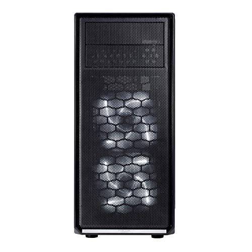 Fractal Design Focus G - Mid Tower Computer Case - ATX - High Airflow - 2x Fractal Design Silent LL Series 120mm White LED Fans Included - USB 3.0 - Window Side Panel - Black