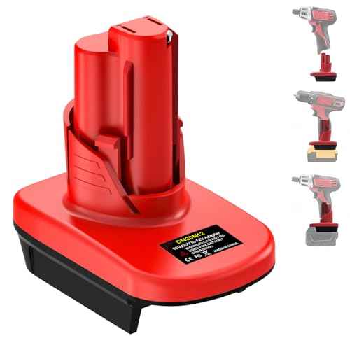 Battery Adapter for M18 to Work for M12 Tool Battery Adaptor,for DeWalt Tool and for Milwaukee Battery Adapter,Power for Milwaukee for M12 Tools