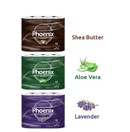 Phoenix Toilet Rolls – 60 Pack | 3 Ply Supreme Unscented Toilet Paper | Bulk Buy, Soft, Quilted, Sustainably Sourced, Eco- Friendly Luxury Bathroom Tissue